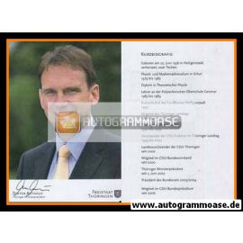 Autogramm Politik | CDU | Dieter ALTHAUS | 2000er (Portrait Color) Lebenslauf 1
