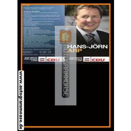 Autogramm Politik | CDU | Hans-Jörn ARP | 2000er (Lebenslauf XL)