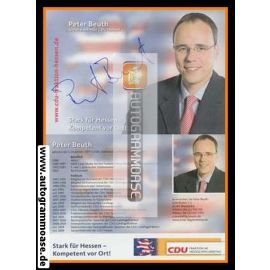 Autogramm Politik | CDU | Peter BEUTH | 2000er ("Stark Für Hessen")