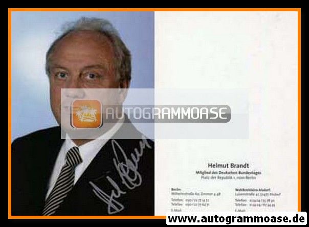 Autogramm Politik | CDU | Helmut BRANDT | 2000er (Portrait Color) 1