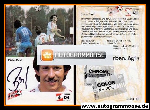 Autogramm Fussball | Bayer Leverkusen | 1984 | Dieter BAST