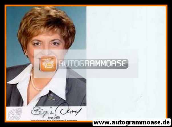 Autogramm Politik | CDU | Birgit DIEZEL | 2000er Foto (Portrait Color)