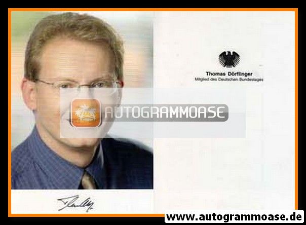 Autogramm Politik | CDU | Thomas DÖRFLINGER | 2000er (Portrait Color) 1
