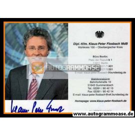 Autogramm Politik | CDU | Klaus-Peter FLOSBACH | 2000er (Wahlkreis 100)