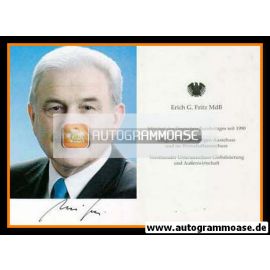 Autogramm Politik | CDU | Erich FRITZ | 2000er (Portrait Color)