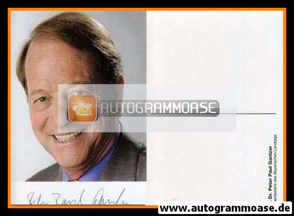 Autogramm Politik | SPD | Peter Paul GANTZER | 2000er (Portrait Color)