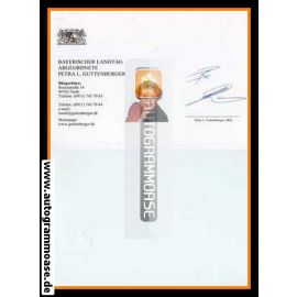 Autogramm Politik | CSU | Petra GUTTENBERGER | 2000er (Portrait Color)