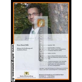 Autogramm Politik | CDU | Peter HAUK | 2000er (Lebenslauf)