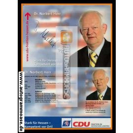 Autogramm Politik | CDU | Norbert HERR | 2000er ("Stark Für Hessen")