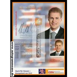 Autogramm Politik | CDU | Hartmut HONKA | 2000er (Lebenslauf)