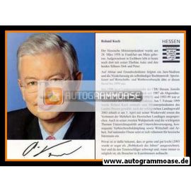 Autogramm Politik | CDU | Roland KOCH | 2000er (Portrait Color)