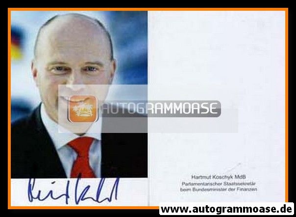 Autogramm Politik | CSU | Hartmut KOSCHYK | 2000er (Portrait Color)