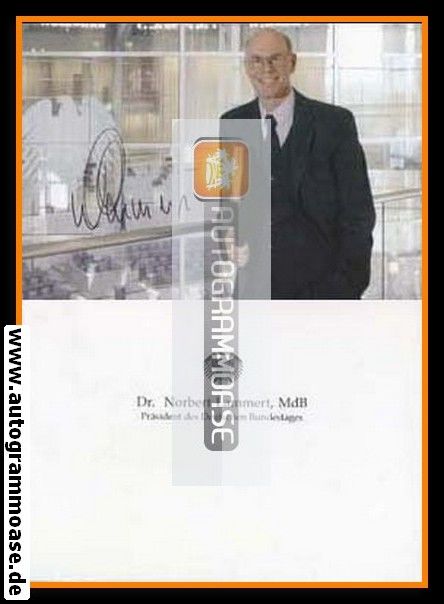 Autogramm Politik | CDU | Norbert LAMMERT | 2000er (Portrait Color)