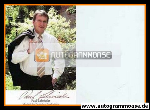 Autogramm Politik | CSU | Paul LEHRIEDER | 2000er (Portrait Color)