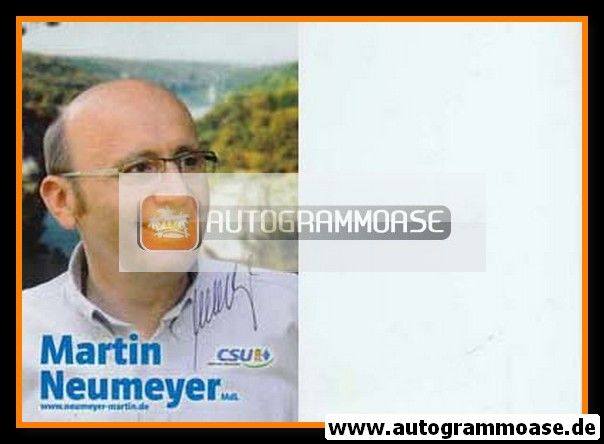 Autogramm Politik | CSU | Martin NEUMEYER | 2000er (Portrait Color)