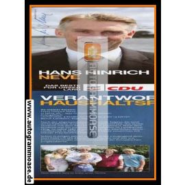 Autogramm Politik | CDU | Hans Hinrich NEVE | 2000er (Portrait Color XL)