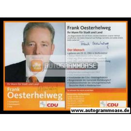 Autogramm Politik | CDU | Frank OESTERHELWEG | 2000er (Portrait Color)