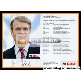 Autogramm Politik | CDU | Ronald POFALLA | 2000er (Lebenslauf) 2