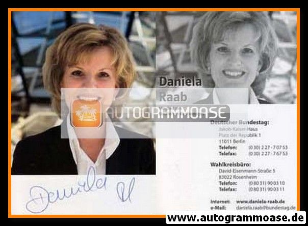Autogramm Politik | CSU | Daniela LUDWIG | 2000er (Portrait Color)