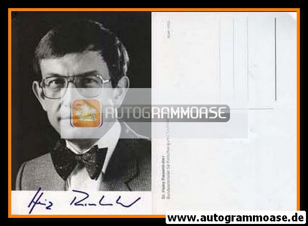 Autogramm Politik | CDU | Heinz RIESENHUBER | 1980er (Portrait SW)