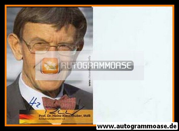 Autogramm Politik | CDU | Heinz RIESENHUBER | 2000er (Portrait Color) 1