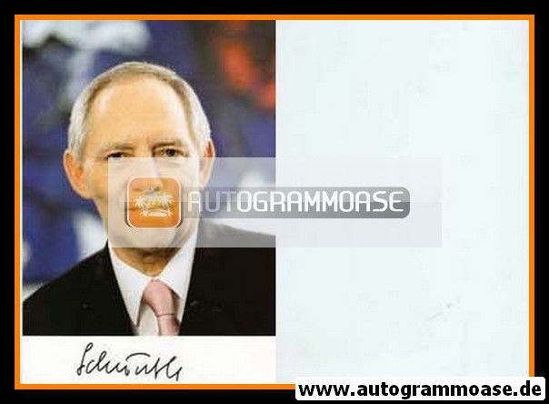 Autogramm Politik | CDU | Wolfgang SCHÄUBLE | 2000er (Portrait Color)