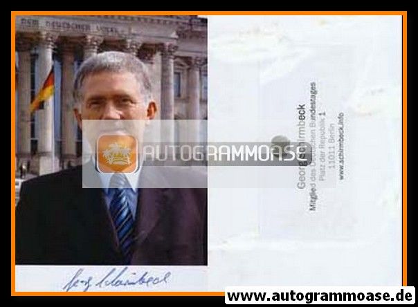 Autogramm Politik | CDU | Georg SCHIRMBECK | 2000er Foto (Portrait Color)