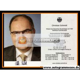 Autogramm Politik | CSU | Christian SCHMIDT | 2000er (Portrait Color)