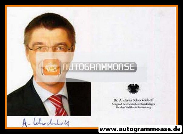 Autogramm Politik | CDU | Andreas SCHOCKENHOFF | 2000er (Portrait Color) 1