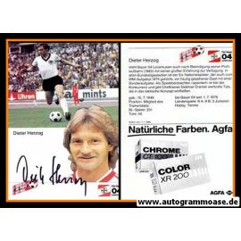 Autogramm Fussball | Bayer Leverkusen | 1984 | Dieter HERZOG