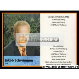 Autogramm Politik | CSU | Jakob SCHWIMMER | 2000er (Portrait Color)