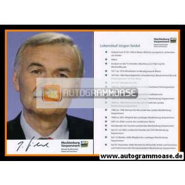 Autogramm Politik | CDU | Jürgen SEIDEL | 2000er (Lebenslauf)