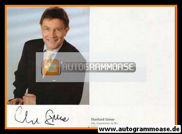 Autogramm Politik | CSU | Eberhard SINNER | 2000er (Portrait Color)