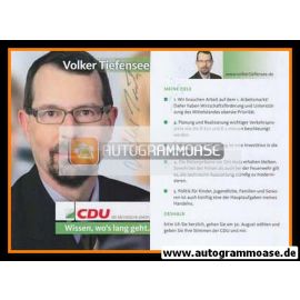 Autogramm Politik | CDU | Volker TIEFENSEE | 2009 (Landtagswahl)
