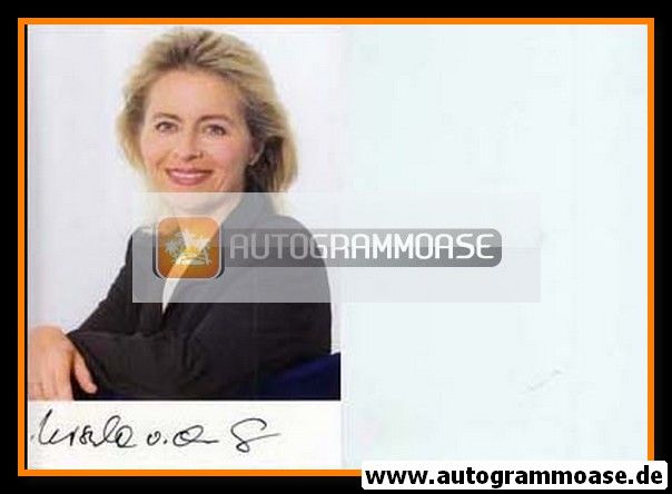 Autogramm Politik | CDU | Ursula VON DER LEYEN | 2000er (Portrait Color) 1