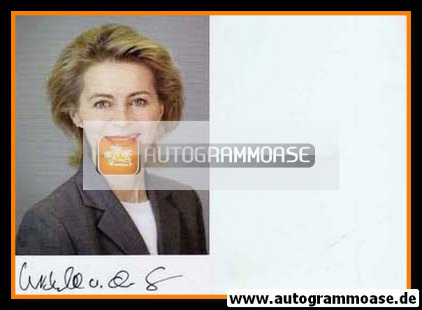 Autogramm Politik | CDU | Ursula VON DER LEYEN | 2000er (Portrait Color) 2