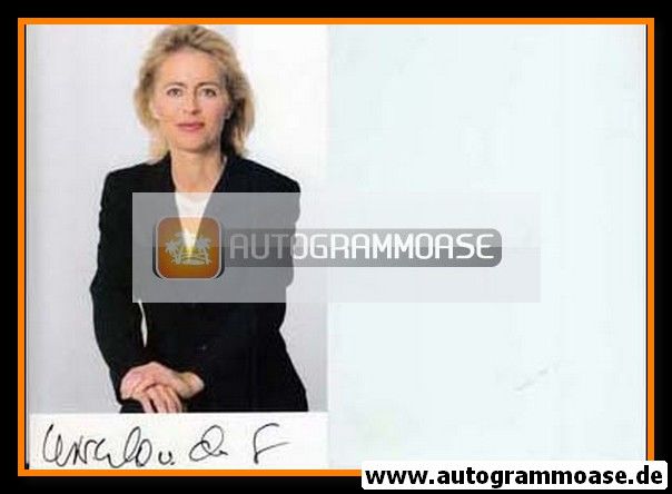 Autogramm Politik | CDU | Ursula VON DER LEYEN | 2000er (Portrait Color) 3