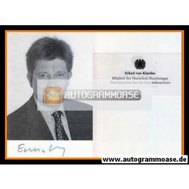 Autogramm Politik | CDU | Eckart VON KLAEDEN | 1990er (Portrait SW)