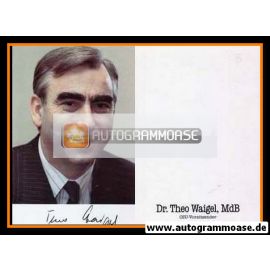 Autogramm Politik | CSU | Theo WAIGEL | 1990er (Portrait Color) 2