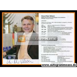 Autogramm Politik | CDU | Klaus-Peter WILLSCH | 2000er (Lebenslauf)