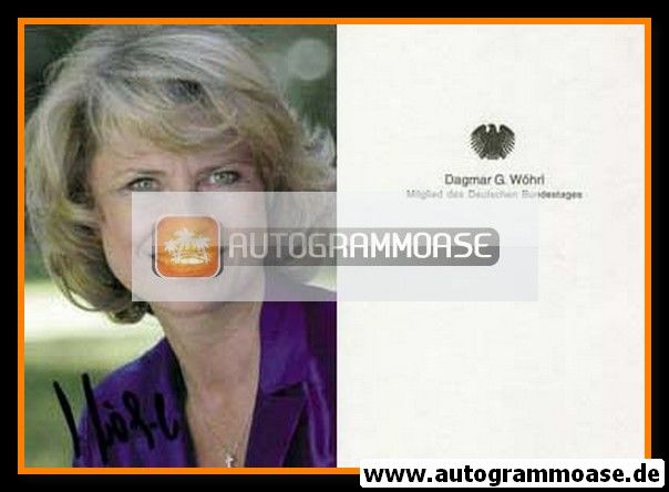 Autogramm Politik | CSU | Dagmar WÖHRL | 2000er (Portrait Color) 1
