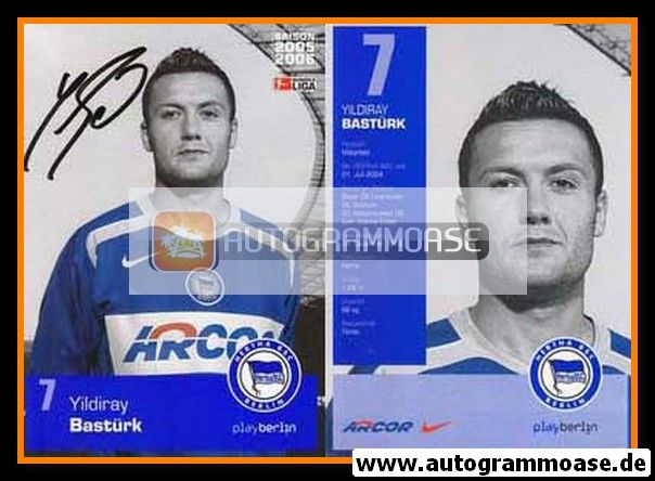 Autogramm Fussball | Hertha BSC Berlin | 2005 | Yildiray BASTÜRK