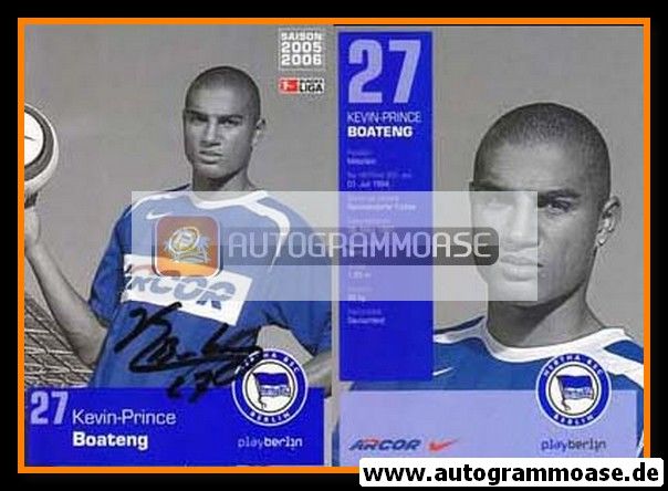 Autogramm Fussball | Hertha BSC Berlin | 2005 | Kevin-Prince BOATENG