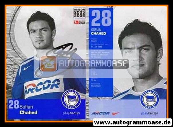 Autogramm Fussball | Hertha BSC Berlin | 2005 | Sofian CHAHED