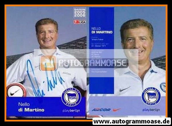 Autogramm Fussball | Hertha BSC Berlin | 2005 | Nello DI MARTINO