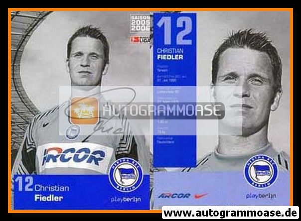 Autogramm Fussball | Hertha BSC Berlin | 2005 | Christian FIEDLER