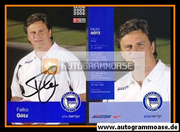 Autogramm Fussball | Hertha BSC Berlin | 2005 | Falko GÖTZ