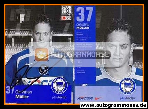 Autogramm Fussball | Hertha BSC Berlin | 2005 | Christian MÜLLER