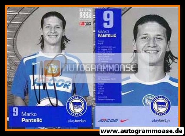 Autogramm Fussball | Hertha BSC Berlin | 2005 | Marko PANTELIC