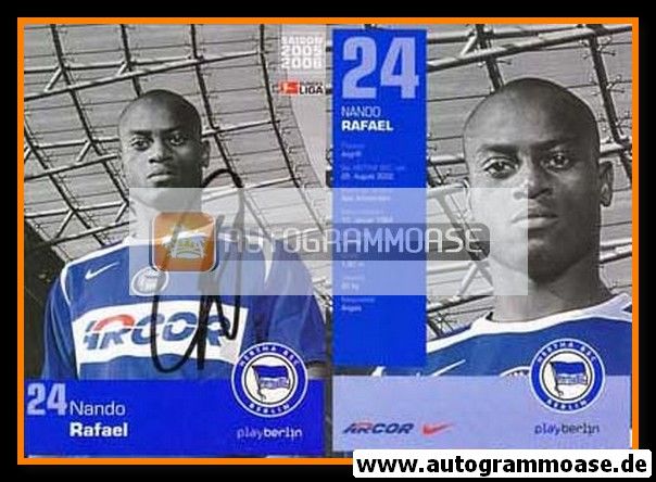 Autogramm Fussball | Hertha BSC Berlin | 2005 | Nando RAFAEL